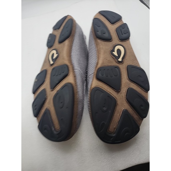 OluKai Mens Moloa Kapa Size 11.5 Slip On Shoes Gray - Picture 8 of 9